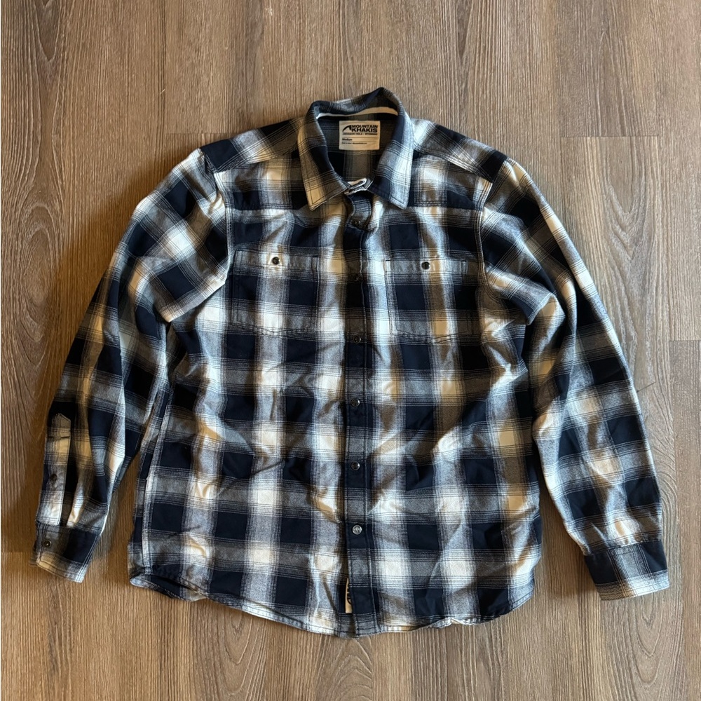 Mountain Khakis Buffalo Flannel, Black/White, Medium